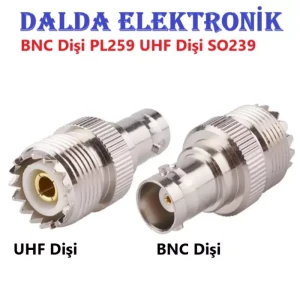 Uhf Dişi Bnc Dişi Konnektör