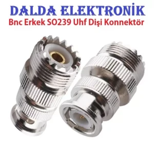 Uhf Dişi Bnc Erkek Konnektör