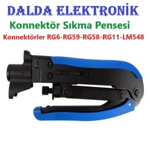 Coaxial F Konnektör Sıkma Pensesi Profesyonel