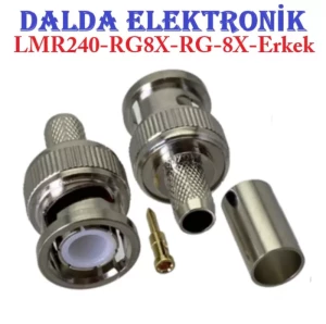 Lmr240 Bnc Erkek Sıkmalı Konnektör