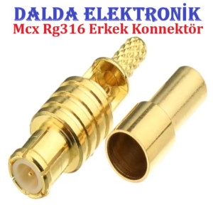 Mcx Rg316 Erkek Sıkmalı Konnektör
