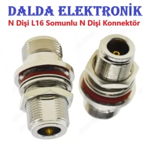 N Dişi Dişi Somunlu Konnektör