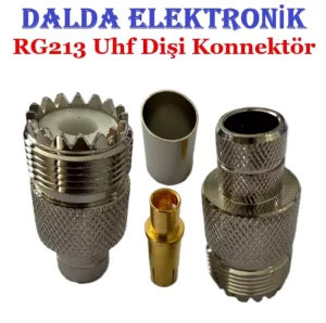 Rg213 Uhf Dişi Sıkmalı Konnektör