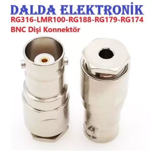 Rg316 Bnc Dişi Vidalı Konnektör