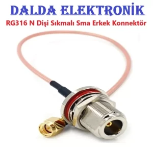 RG316 N Dişi contalı Sma Erkek Konnektör