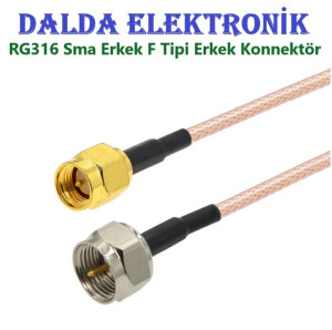 RG316 Sma Erkek F Tipi Erkek Konnektör