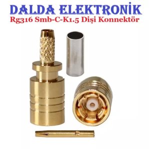 Rg316 Smb-C-K1.5 Dişi Konnektör
