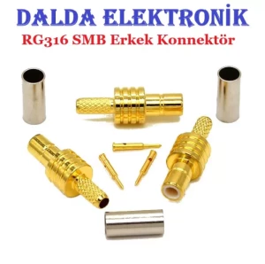 Rg316 Smb Erkek Sıkmalı Konnektör