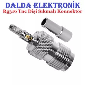 Rg316 Tnc Dişi Sıkmalı Konnektör