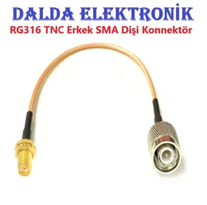 RG316 TNC Erkek SMA Dişi Konnektör