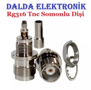 Rg316 Tnc Dişi Somonlu Konnektör
