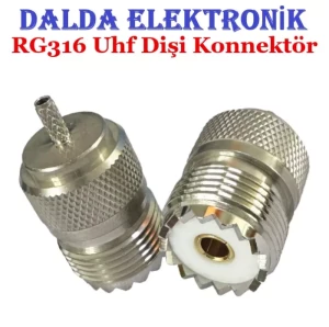 Rg316 Uhf Dişi Sıkmalı Konnektör