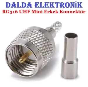 Rg316 Uhf Erkek Mini Sıkmalı Konnektör