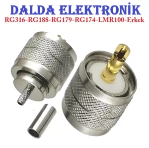 Rg316 Uhf Erkek Sıkmalı Konnektör