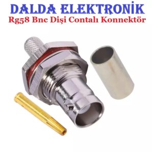 Rg58 Bnc Dişi Contalı Konnektör