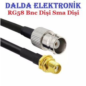 Rg58 Bnc Dişi Sma Dişi Haberleşme Kablosu
