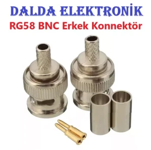Rg58 Bnc Erkek Sıkmalı Konnektör