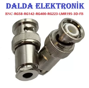 Rg58  Bnc Erkek Vidalı Konnektör