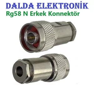 Rg58 N Erkek Vidalı Konnektör