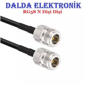 Rg58 N Dişi Dişi Haberleşme Kablosu