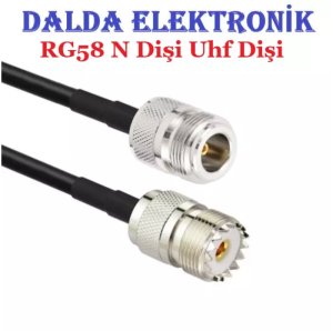 Rg58 N Dişi Uhf Dişi Haberleşme Kablosu