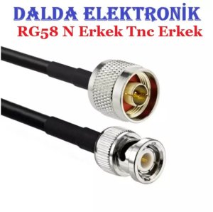 Rg58 N Erkek Bnc Erkek Haberleşme Kablosu