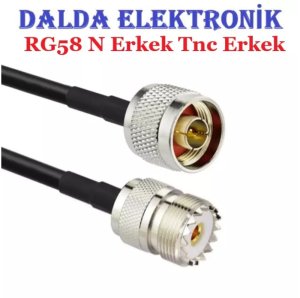 Rg58 N Erkek Uhf Dişi Haberleşme Kablosu