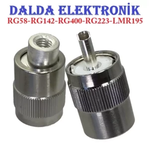 Rg58 Uhf Sıkmalı Erkek Konnektör