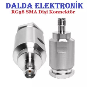 Rg58 Sma Vidalı Dişi Konnektör