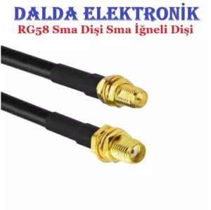 RG58 Sma Dişi Sma İğneli Dişi Haberleşme Kablosu