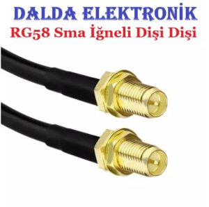 RG58 Sma İğneli Dişi Dişi Haberleşme Kablosu