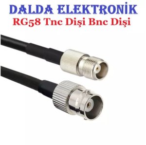 Rg58 Tnc Dişi Bnc Dişi Haberleşme Kablosu