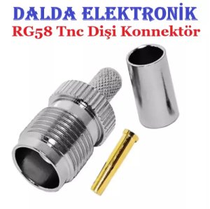 Rg58 Tnc Dişi Sıkmalı Konnektör