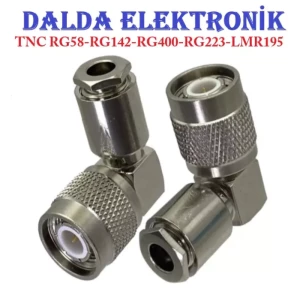 Rg58 Tnc Erkek 90 Derece Vidalı Konnektör