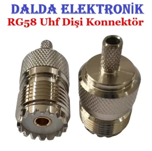 Rg58 Uhf Dişi Sıkmalı Konnektör