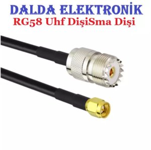 Rg58 Uhf Dişi Sma Erkek Haberleşme Kablosu