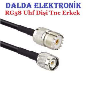 Rg58 Uhf Dişi Tnc Erkek Haberleşme Kablosu