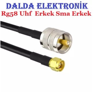 Rg58 Uhf Erkek Sma Erkek Haberleşme Kablosu