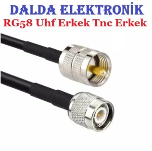 Rg58 Uhf Erkek Tnc Erkek Haberleşme Kablosu