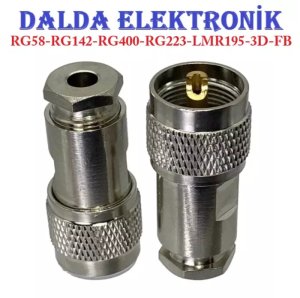 Rg58 Uhf Erkek Vidalı Konnektör