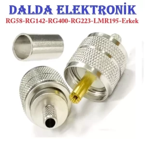 Rg58 Uhf Erkek Sıkmalı Konnektör