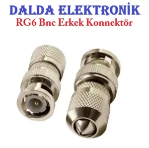 Rg6 Bnc Sıkmalı Erkek Konnektör