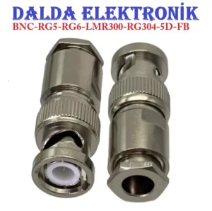 Rg6 Bnc Erkek Vidalı Konnektör