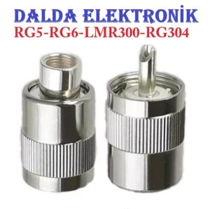 Rg6 Uhf Sıkmalı Erkek Konnektör