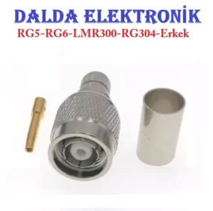 Rg6 Tnc Erkek İğnesiz Sıkmalı Konnektör