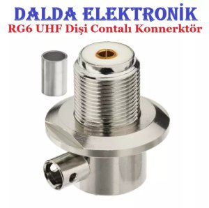Rg6 Uhf Dişi Somunlu Konnektör