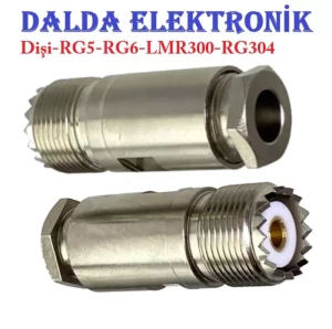 Rg6 Uhf Dişi Vidalı Konnektör