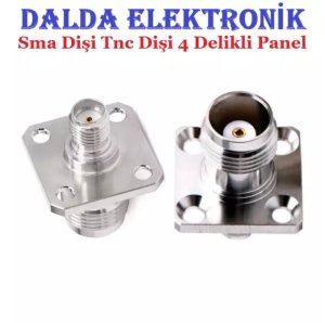 Sma Dişi Tnc Dişi 4 Delikli Panel Konnektör