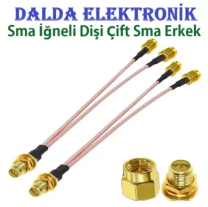 Sma Splitter Sma İğneli Dişi  Çift Sma Erkek Konnektör