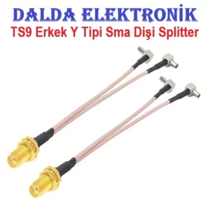 TS9 Erkek Y Tipi Sma Dişi Splitter